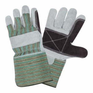 Guantes de Trabajo de Cuero con Costuras Reforzadas, Guantes Industriales Resistentes con Doble Capa en la Palma, Guantes de Seguridad - Product Image 3