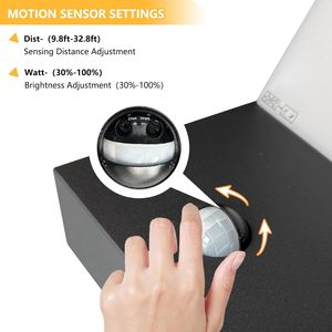 Lampada da parete per esterni a LED Inowel 19231 con sensore di movimento e lanterna, applique da parete - Product Image 2