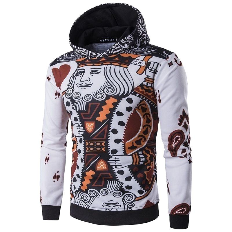 Kingz Hoodie Men's Halloween Streetwear Fashion