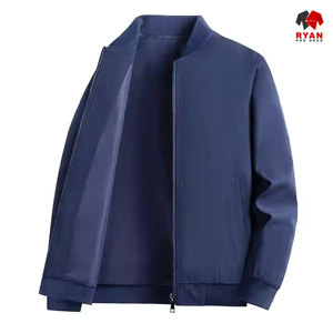 Ryan เสื้อแจ็กเก็ตมีซิปสำหรับผู้ชายเสื้อแจ็คเก็ตผ้านิ่มดีไซน์ตามสั่งพร้อมโลโก้ออกแบบได้ตามต้องการ - Product Image 1