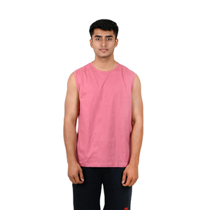 Premium Men Breathable Athletic Tank Top Lightweight Polyester/Cotton Sports <b>Vest</b> Workout Training Running Casual Fitness Crew - Product Image 2