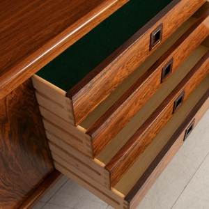 Mueble de TV Moderno de Madera, Aparador con Cajones y Puertas Corredizas, para Sala de Estar o Entrada - Product Image 6
