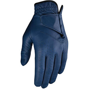 Gants de golf pour hommes en cuir de mouton Cabretta à sangle réglable, cuir véritable durable avec logo tendance, prix de gros, équipement sportif - Product Image 2