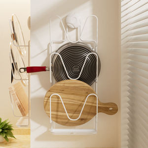 Étagère de rangement murale en fer à double niveau pour cuisine, gain de place, support moderne pour armoire, personnalisation OEM disponible - Product Image 6