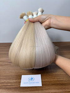 Extensions de cheveux blonds 613 vietnamiens Remy permanentés en gros, tissage de cheveux en vrac à double trame faite à la machine - Product Image 4