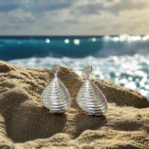 Plata 925 Shell STud Earpin Diseño Joyería Fábrica al por mayor en Tailandia - Product Image 1