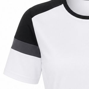 Maillot de rugby blanc et noir pour femmes, manches courtes, uniforme d'équipe, chemise de sport, tenue d'entraînement, vêtements de jeu athlétique en plein air - Product Image 6