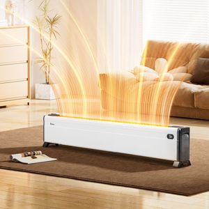 Elemento Riscaldante in Mica da 48 Pollici, Stufetta Elettrica da 1500W, 3 Impostazioni di Calore, Telecomando, Timer 12H, Umidificatore Integrato, Spina USA - Product Image 5