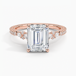 Bague en argent sterling 925 pour femme avec diamant moissanite taille émeraude en forme de croix, cadeau de fiançailles - Product Image 3