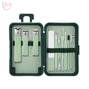 Kits de toilettage pour adultes de haute qualité et durables, kit de soin des ongles, ciseaux en acier inoxydable, sac, ensemble de manucure et pédicure, soins personnels, parfait - Product Image 2