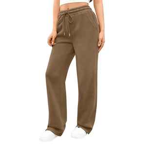 Winter Women Warm Inner Fleece Sweatpants Thick Jogger Pants Workout Trousers Solid Color With Pockets Running Casual Pants - Product Image 1