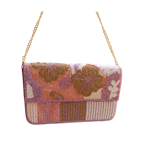 Top Rated Seed Beaded Storage Bag Modern Crossbody Shoulder Bag <b>Red</b> Heart Embroidered Bead Evening Handbag Wedding Party <b>Clutch</b> - Product Image 2