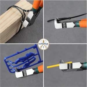 Pince coupante diagonale pour plastiques, coupe-fils coudée à 90° pour artisanat, coupe-fils latéral - Product Image 2