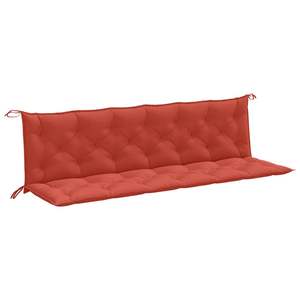 Cojín para Banco de Jardín de Poliéster Rojo Melange de 78.7 x 15.7 Pulgadas, Cojines y Almohadas para Exteriores - Product Image 2