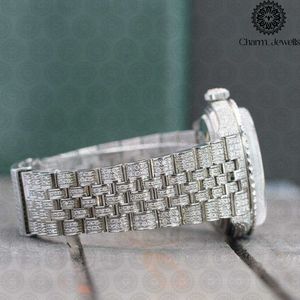 Montre de luxe Charm Jewels en acier inoxydable, cadran rond de 38 mm, cristal saphir, mouvement à quartz, design tendance pour femmes - Product Image 5