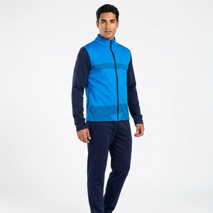 Men's Color Tracksuit Full Sleeve Zipper Stand Collar Sporty Style Autumn Wear Regular Fit 100 <b>Polyester</b> Material - Product Image 4