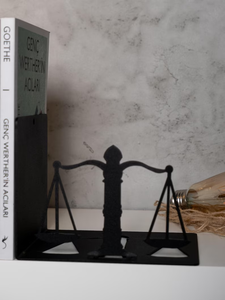 Sujetalibros Decorativos de Metal Pulido, Tradicionales, de Hierro, para un Interior de Estudio Elegante, Crean una Exhibición de Estantes Organizada y Elegante - Product Image 5