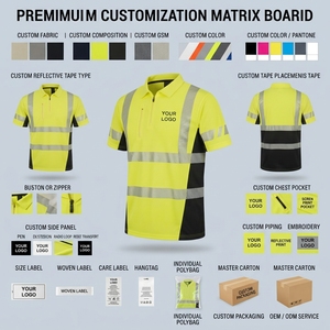 เสื้อโปโลทำงานแบบสะท้อนแสง ป้องกันรังสียูวี กันไฟ กันน้ำ ระบายอากาศได้ดี ผ้าฝ้าย แห้งเร็ว พร้อมโลโก้สั่งทำพิเศษ - Product Image 5