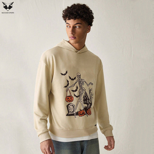 Sudaderas con Capucha Estilo Urbano para Hombre, Sudaderas Extra Grandes, Proveedor OEM/ODM de Moda Personalizada en Color Sólido con Contraste, Ropa con Capucha para Hombre - Product Image 3