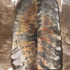 10 piezas Talla L Placas de cuerno de carnero rústicas hechas a mano ecológicas para cuchillos, 100% color natural - Product Image 6