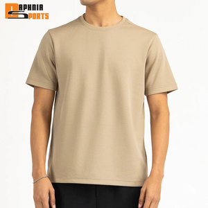 Camisetas Formales e Informales para Hombre, Tallas Grandes, Logotipo Personalizado, Tejido de Punto, 100% Algodón, Alta Calidad, Manga Corta, Cuello Redondo, Color Sólido, 180g, Más Vendidas - Product Image 1