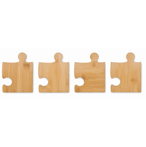 Elegant Design Walnut Wood <b>Tea</b> <b>Coasters</b> in puzzle Shape Non Slip and Durable Pads for Table Decoration - Product Image 2