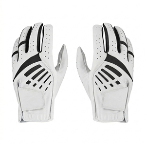 Gants de golf sportifs personnalisés en cuir véritable, respirants, antidérapants, à doigts complets, avec sangle de poignet réglable et fermeture auto-agrippante, numériques - Product Image 2