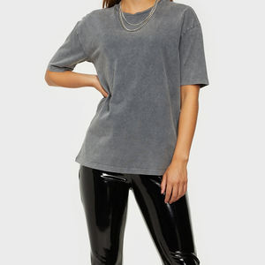 Servicio OEM: Camisetas de Mujer con Lavado Ácido, Estilo Urbano, Casual, Diseño Personalizado, Todas las Tallas Disponibles - Product Image 3