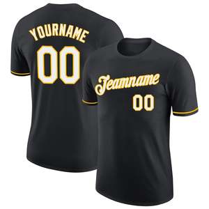 Maillot de baseball personnalisé à manches courtes pour équipe, en tissu polyester anti-humidité, vente en gros OEM, directement de l'usine - Product Image 1