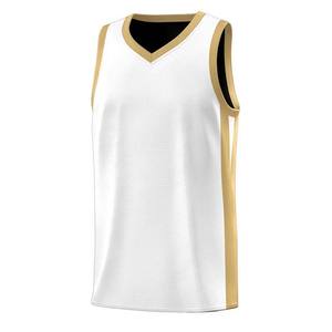 Uniformes Deportivos Personalizados, Ropa de Baloncesto, Uniformes de Baloncesto Sublimados, 100% Poliéster, Cuello en V, Ropa Deportiva para Exteriores - Product Image 3