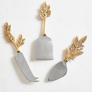 Ensemble de couteaux à fromage en cuivre avec manches noirs et accessoires durables pour planche à charcuterie - Product Image 5