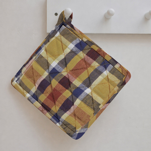 Woven Fabric Made Yarn Dyed Pot Holder <b>Kitchen</b> Accessories 100% Cotton Canvas, Recycled Cotton Pot Holders Supplier in India - Product Image 1