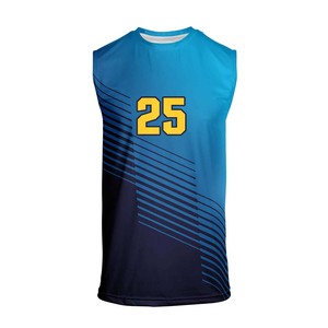Wholesale Custom Design Sleeveless Volleyball Jersey Sports Wear Best Selling Sublimation Uniform 100% Polyester High Quality - Product Image 1