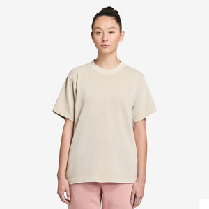 Fabricante de camisetas personalizadas de corte holgado, camiseta de cuello simulado para mujer, al por mayor, lisa, de manga corta, de tela gruesa y extragrande para mujer - Product Image 1