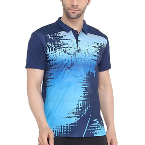 เสื้อโปโลซับลิเมชั่นแบบใหม่ เนื้อผ้านุ่ม แห้งเร็ว ระบายอากาศได้ดี เสื้อโปโลซับลิเมชั่นสำหรับผู้ชาย ใส่ได้ในฤดูร้อน รับผลิตตามขนาด OEM - Product Image 1