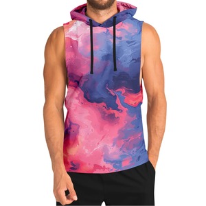 New Arrival Sublimation Sleeveless Hoodie 100% Cotton Winter Plain Dyed Durable Stylish Design <b>Mens</b> Hoodie - Product Image 1