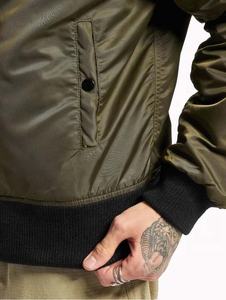 Chaqueta Bomber de Invierno Casual para Hombre con Cierre, Cuello Alto y Apliques de Logotipo Personalizados de Alta Calidad - Product Image 6