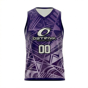 Camiseta de Baloncesto Unisex Ostriya International sin Mangas, Cuello Redondo, Sólida, Transpirable, de Secado Rápido, Ajuste Atlético, para Verano - Product Image 5