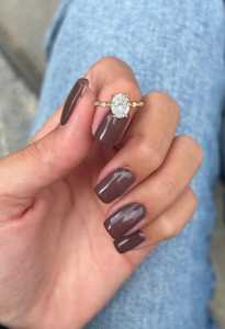 Luxury Style 2.00CT Oval Cut Diamond Solitaire <b>Ring</b> <b>For</b> Women Lab Grown 14k Solid Gold Wedding Party Surprise <b>for</b> <b>Girlfriend</b> - Product Image 1