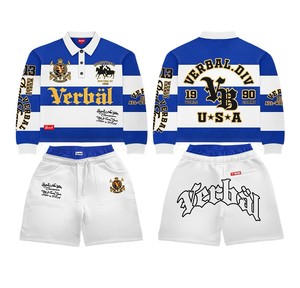 2026 TAHAD New Arrivals Striped Polo Set Long Sleeve <b>Tshirts</b> and Shorts Sets Two Piece Set Women Clothing Summer - Product Image 2