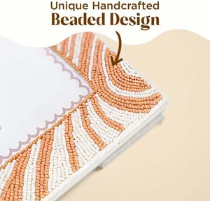 Beaded Photo <b>Frame</b> for <b>Wall</b> or Tabletop Picture Perfect Aesthetic Cute Boho Unique Style with Plexiglass Vertical & Horizontal - Product Image 4