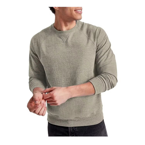Sudadera de hombre con cuello redondo, manga corta, oversize, 100% algodón, forro polar, doble cremallera, estilo urbano para invierno. - Product Image 4