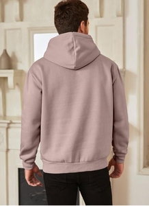 Custom Logo Heavy Weight 350 480 Gsm Crop Hoodie Mock Neck <b>Plain</b> Sweatshirts Thick Blank Oversize Cotton Boxy <b>Men</b> <b>Hoodies</b> - Product Image 4