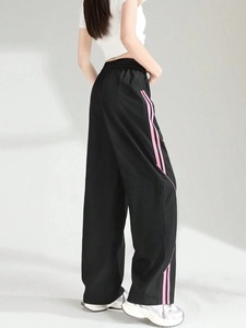 New Style Women's Plus Size <b>Cargo</b> Pants Polyester/Cotton Anti-Wrinkle Quick Dry Breathable Drawstring Waist Casual Pants - Product Image 2