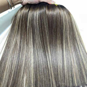 Cheveux vierges bruts vietnamiens de qualité supérieure, lisses comme un piano, couleur soyeuse, tissage double trame à la machine, 100g - Product Image 6