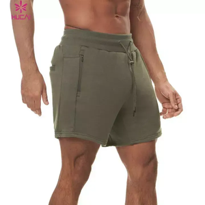 Shorts de sport OEM Cargo pour la course et la gym, en molleton noir, personnalisés en French Terry, amples pour hommes - Product Image 5
