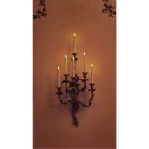 Candélabre haut à 15 lumières en fer forgé, élégant arbre à bougies pour hall d'hôtel et table de salle à manger - Support décoratif vintage en métal - Product Image 2