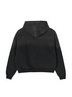 Sweat à capuche personnalisé sans cordon, coupe oversize, épaules tombantes, 350 g/m², coton et polyester, style vintage, effet délavé, molleton, pour homme