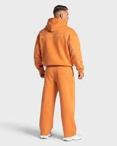 Ensemble de survêtement homme personnalisé avec logo, motif Pumpkin Spice, respirant, coupe oversize, avec sweat à capuche et passepoil contrastant - Product Image 2