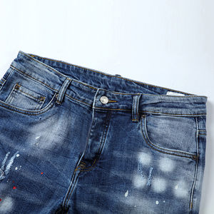 Pantalones Vaqueros Azules Vintage para Hombre, Diseño Clásico de Cinco Bolsillos, Mezclilla Resistente para el Trabajo y Actividades al Aire Libre - Product Image 6